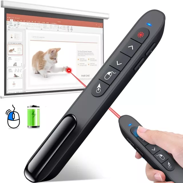 Power point Presentation Remote Wireless USB PPT Presenter Laser Pointer Clicker