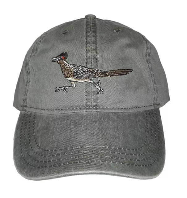 Roadrunner Embroidered Cotton Cap NEW Hat Bird