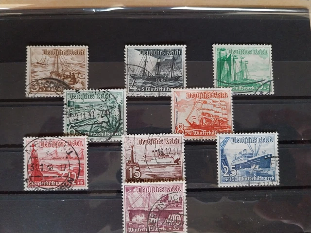 Deutsches Reich Michel-Nr. 651-659 gestempelt