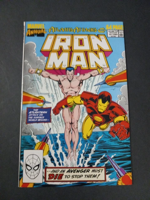 Iron Man Annual  10 Atlantis Attacks Vol 1.  1989 Marvel Comics MCU High Grade