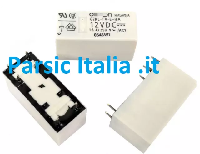 G2Rl-1A-E-Ha Dc12 Gen.purpose Relay Spst-No 1 Sc. 16A 250V 12V 6Pin (=10 Pezzi)