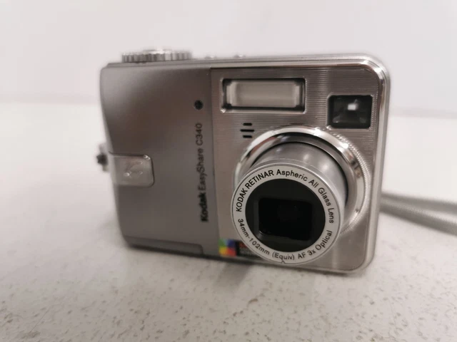 Kodak EasyShare C340 5.0MP Compact Digital Camera Silver Tested