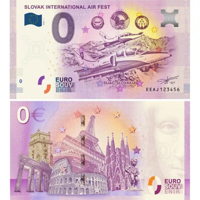 AUSVERKAUF0 Euro SLOVAK INTERNATIONAL AIR FEST Souvenir Banknote Slowakei 2018-1