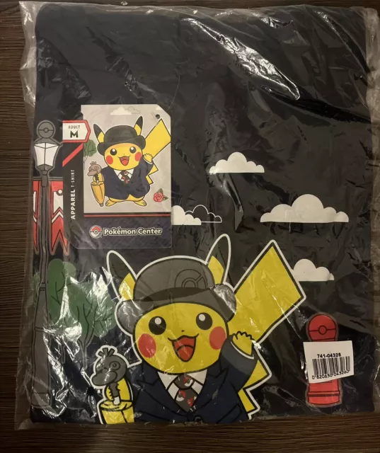 Pokemon Center London City Pikachu T-Shirt MEDIUM BNWT LIMITED EDITION UK48HR✅