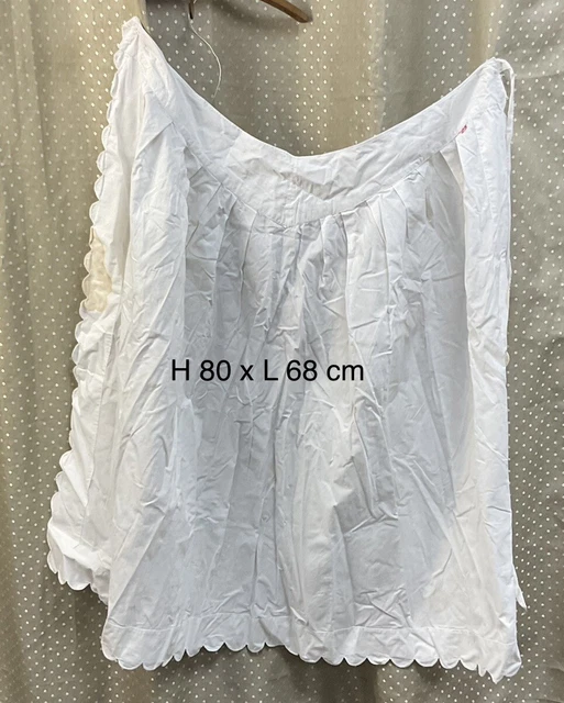 Très Belle Chemise De Nuit En Coton Blanc Brodée Ancienne