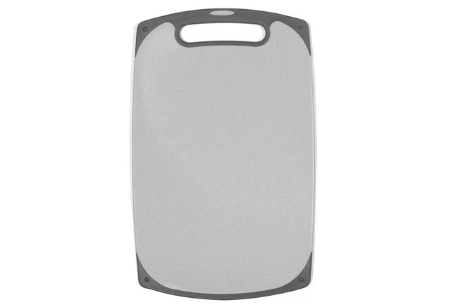 my basics HAUSRAT Schneidbrett antirutsch Kunststoff 25x40x1cm grau/