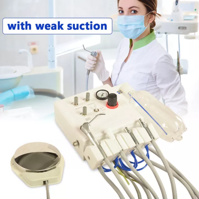 New Portable 4H Dental Weak Suction Turbine Unit Wall Hanging Tube Work