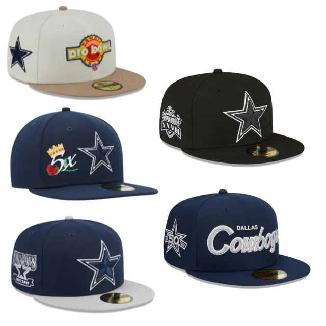 Dallas Cowboys New Era NFL 59FIFTY Fitted Hat DC On-Field - Various styles