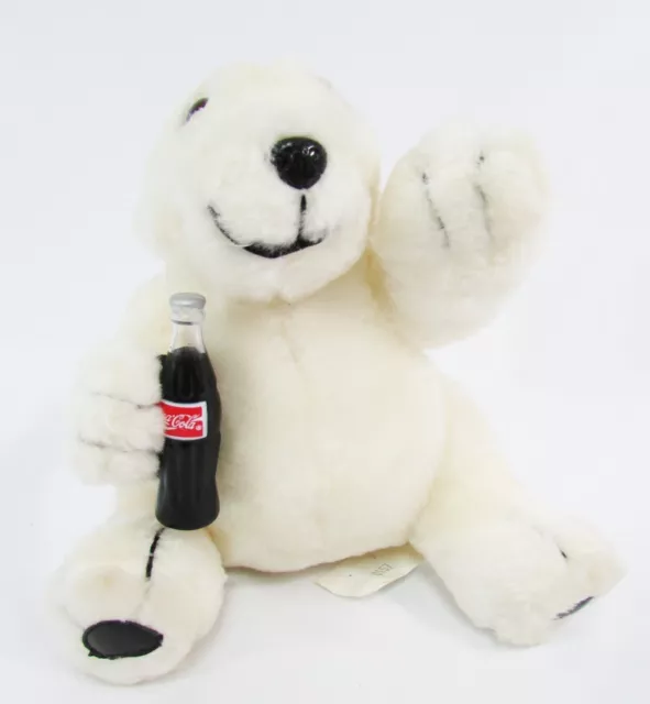 Coca Cola Plüsch Eisbär Sammlung 1996 Mit Coca-Cola Flasche