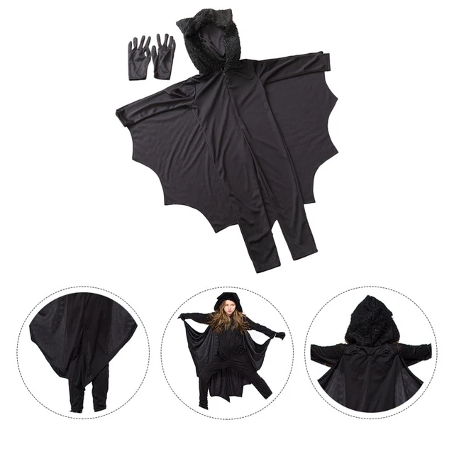 Costume abito da gioco bambini monopezzo pipistrello bambino