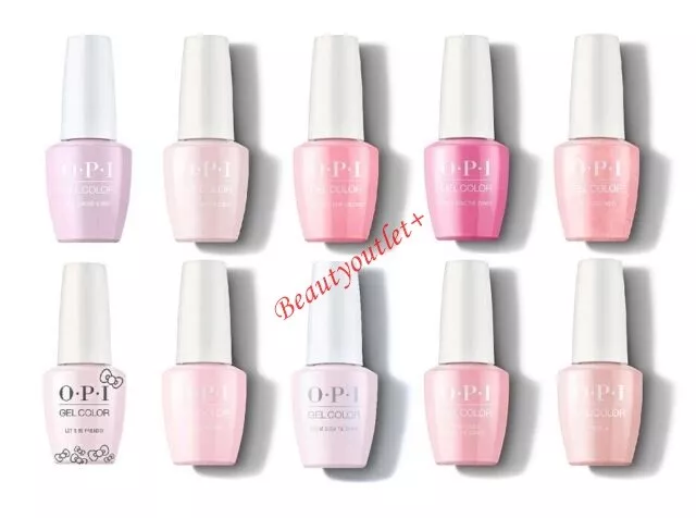 OPI GelColor Soak Off GEL Nail Polish All Pink COLORS - 0.5 oz - New - AUTHENTIC