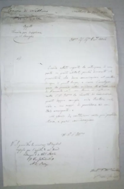 Regno Di Sardegna- Comune Di Nebbiumo,Lettera Manoscritta Del 1832-Aaa