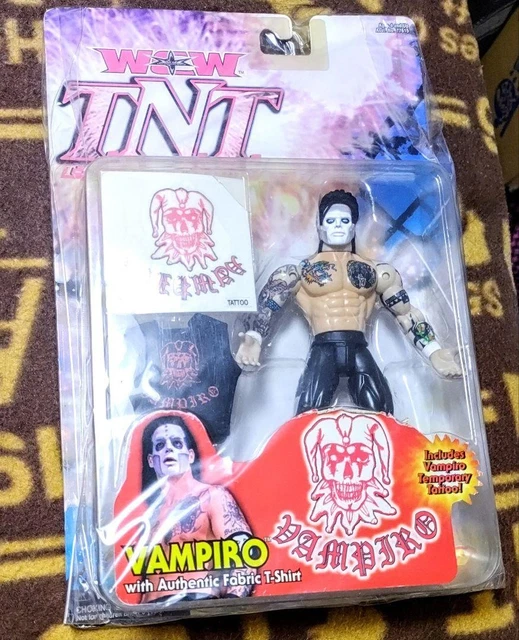 2000 WCW Toy Biz TNT: T-Shirts & Tattoos Vampiro – Wrestling