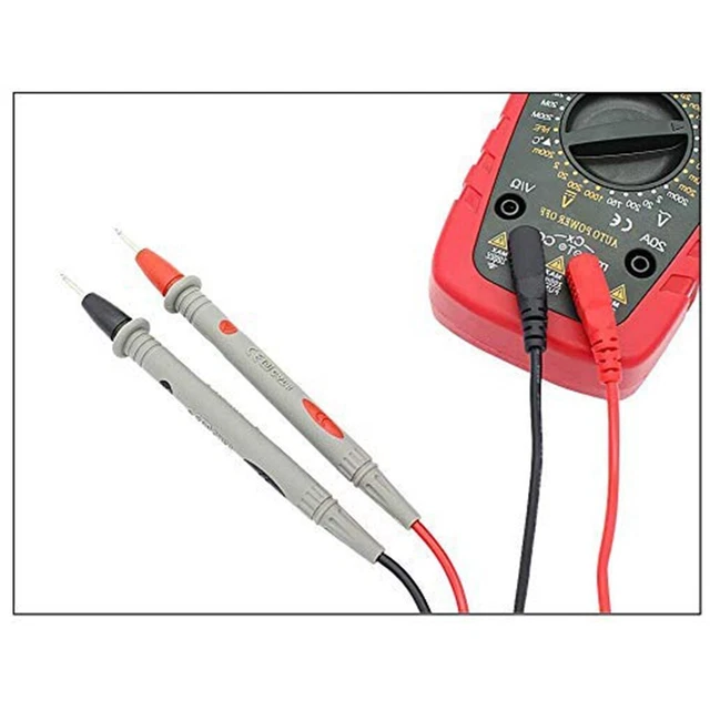 Sonde Multimètre - LEX - Qqmora - 1000V - 20A - Fils De Sonde Plaqués Or Avec Pince Intégrée