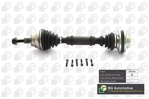 BGA Arbre D'Entraînement pour VW Caddy III Boîte 2KA 2KH 2CA 2CH Passat Variant