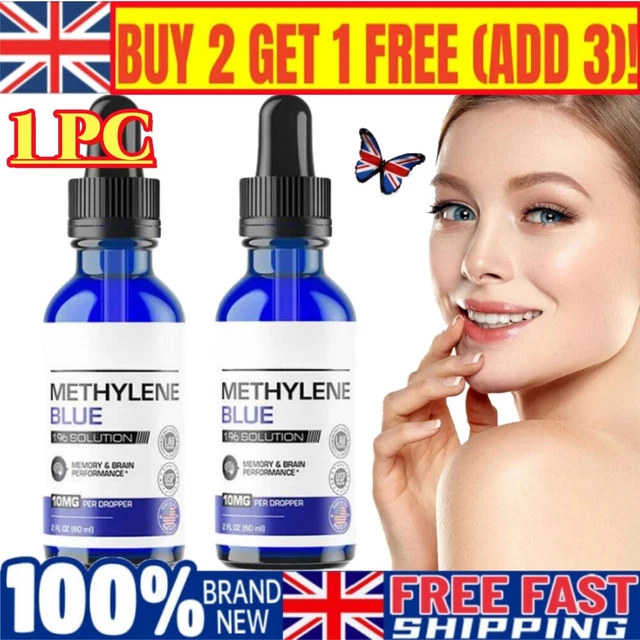 Methylene Blue 1% USP Grade - Ultra Pure 600mg | Brain Health & Anti-Aging Supplement