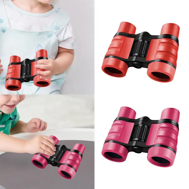 Kids Binoculars 4x30 Shockproof Jungle Binoculars Toy with Neck Lanyard for