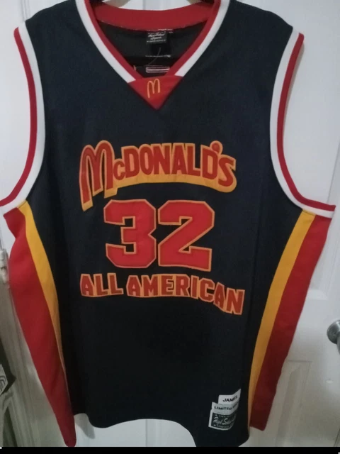 LeBron James Men's Headgear Classics McDonald's All American High School Satin Jacket (Large, Red)