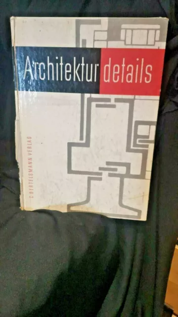 Arkitektur Details C Bertelsmann Verlag  1958 Libro Architettura Anni 50