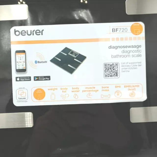 Beurer BF 720 Diagnosewaage Bluetooth Verbindung Smartphone App Körpergewicht Kö 3