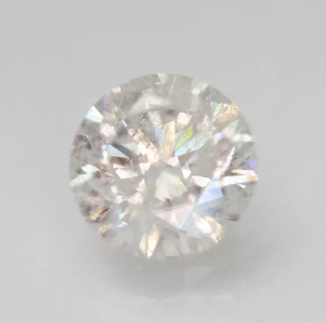 Certifié 2.66 Carat F SI2 Rond Brillant Amélioré Naturel Desseré Diamant 8.71mm