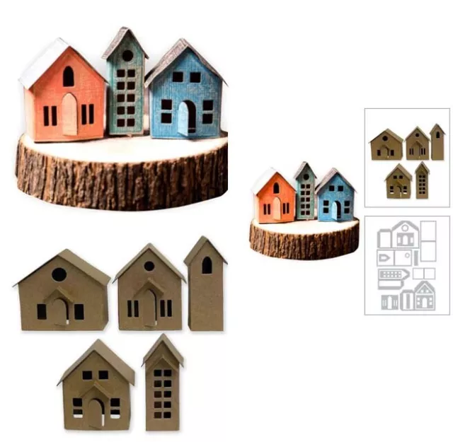 Small house Metal Cutting Dies Stencils DIY Scrapbooking Album Decorative Craft