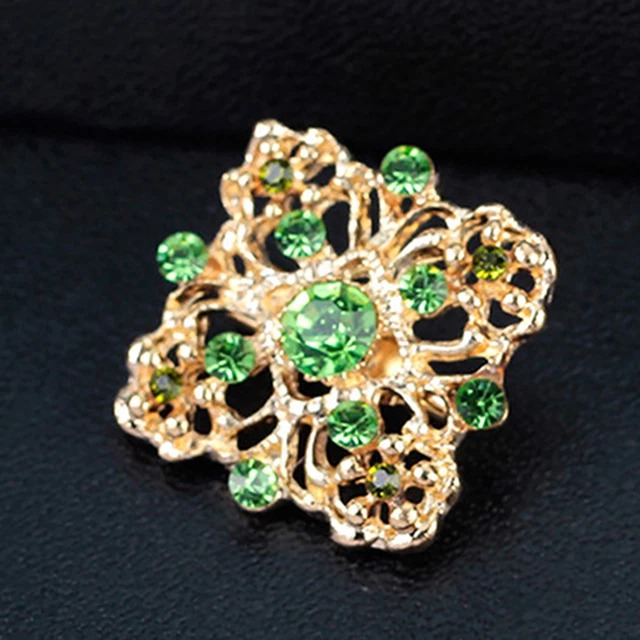 12 Stück Broschennadeln Kreative Modeaccessoires Blume Hohle glänzende