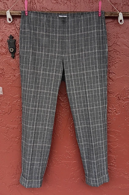 NWT J. Jill Pants 12 Premium Bi Stretch BLACK WHITE GRAY Hounds Tooth Slim Leg NWT J. Jill Pants 12 Premium Bi Stretch BLACK WHITE GRAY Hounds Tooth Slim Leg
