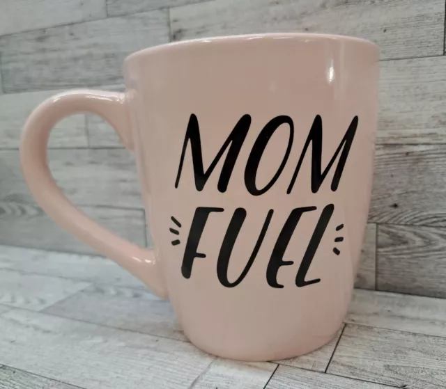 Pink Mom Fuel 48oz Mug Black Lettering XL EXTRA LARGE COFFEE TEA KAHLUA WINE