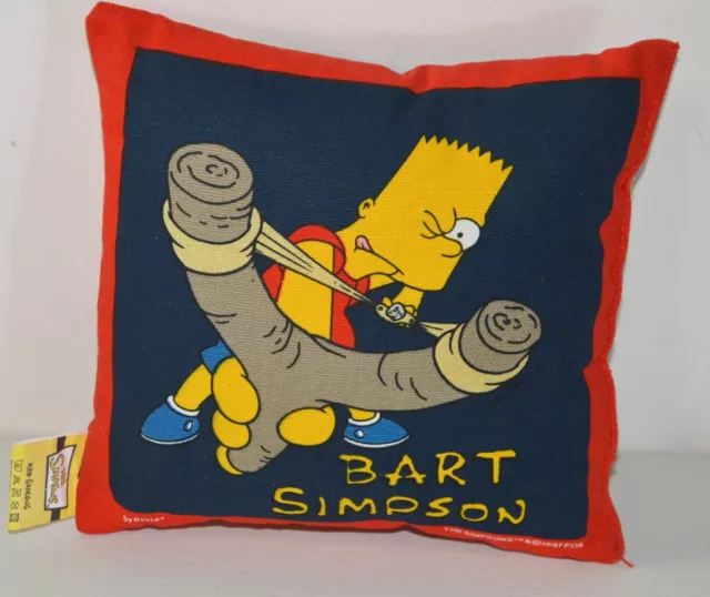 Petit coussin Peluche THE SIMPSONS Groening United Label BART BELLTEX 1997 2004