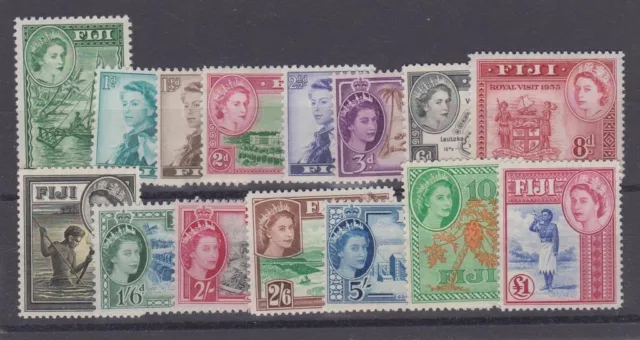 FIJI  147-162 1954-6 Queen Eliz set mint