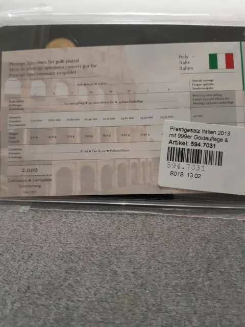 Prestige Münzensatz Italien
