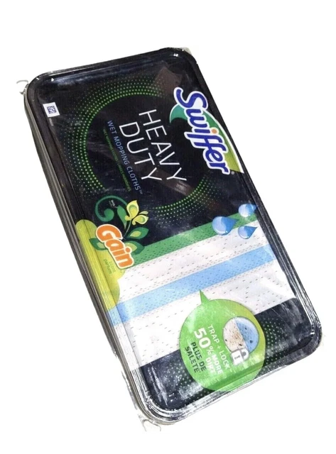 Swiffer Sweeper Wet Heavy Duty with Gain, 10 Cleaning Pad Cloths