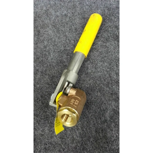 Apollo 71-502-01 3/8" Bronze, NPT, Ball Valve with Spring Return Handle