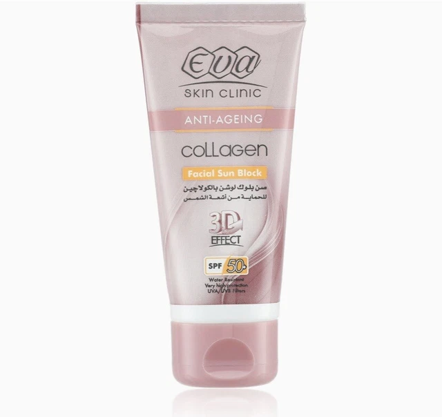 Eva Spf EVA SKIN CLINIC Collagen Sun Block Cream SPF 50+ UVA / UVB Protection £ ...