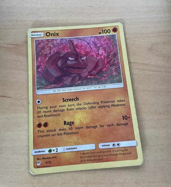 Onix Holo - McDonald's Collection 2019 Pokémon card 9/12