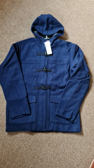 ADIDAS NEO MENS Duffle Coat In Navy Brand New With Tags Size L