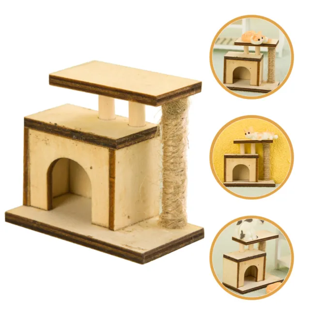 Miniature Dollhouse Accessories 1:12 Scale Furniture Micro Scene Model Decked