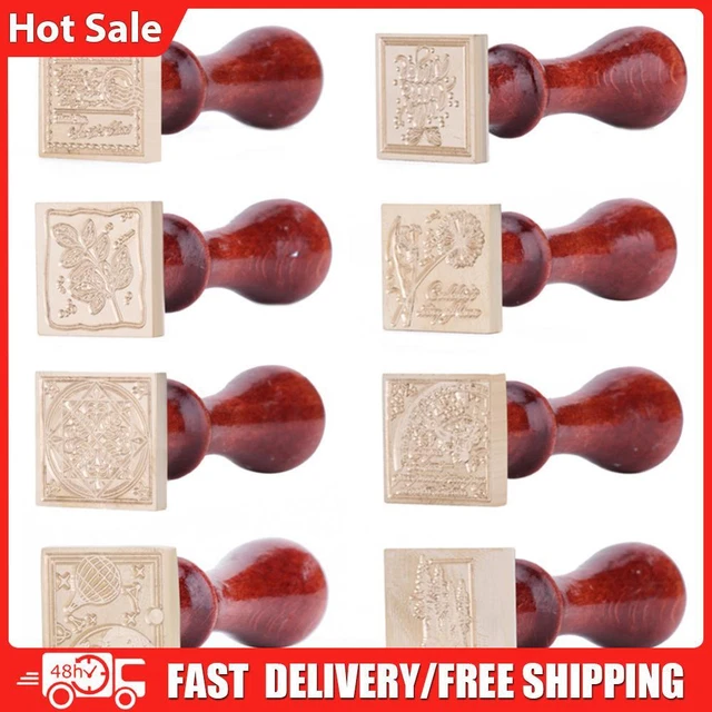 Retro DIY Seal Stamp Scrapbooking Album Envelope Decor Square Sealing Wax Stamp