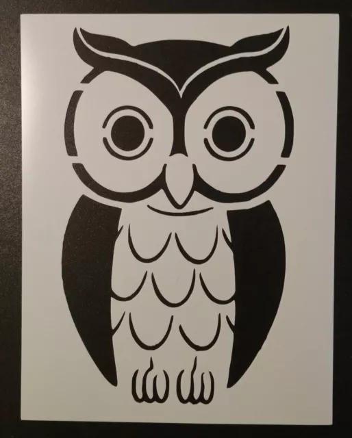 Owl Bird 8.5" x 11" Stencil FAST FREE SHIPPING