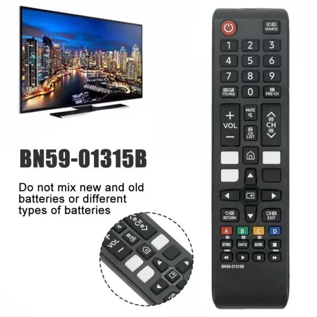 Télécommande BN59-01315B pour Samsung LED LCD UHD HD 4K 8K Ultar SmaW4√