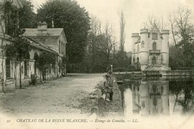 Carte COYE LA FORET Château de la reine Blanche Etangs de Comelle