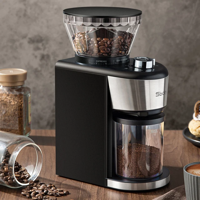 COFFEE GRINDER ELECTRIC Burr Mill Adjustable Espresso Bean Commercial