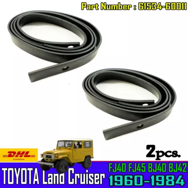 For Toyota Land Cruiser FJ40 FJ42 FJ45 Series Seal Rubber Hard Top Panel x2 pcs.