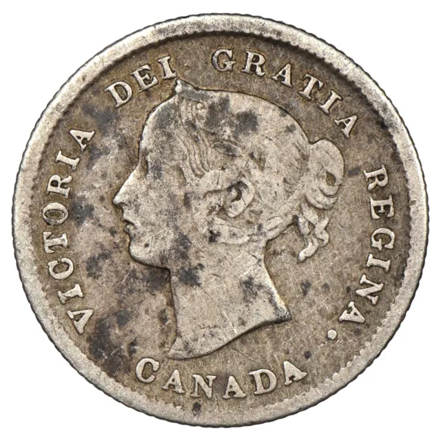 Canada - 5 cents 1872 H - argent - Victoria - KM.2 - pièce de monnaie canadienne