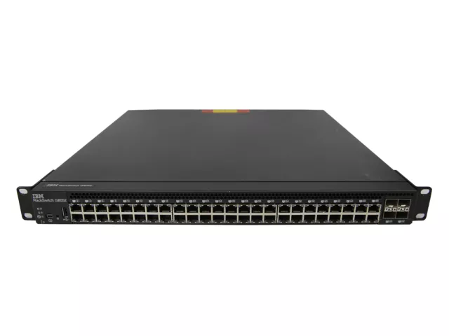 IBM RackSwitch G8052 48Ports 1000Mbits 4Ports SFP+ 10Gbits Dual PSU Managed Rack