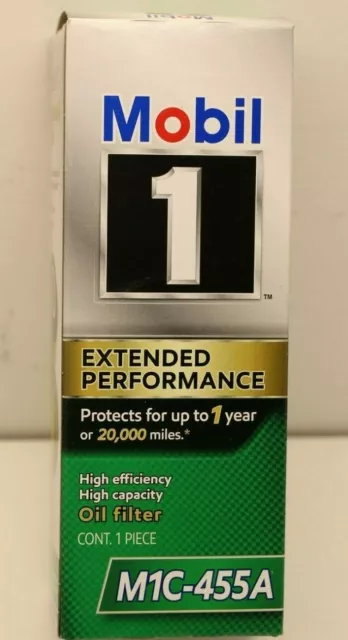 One Genuine Mobil 1 M1C-455A Extended Performance High Efficiency Oil Filter