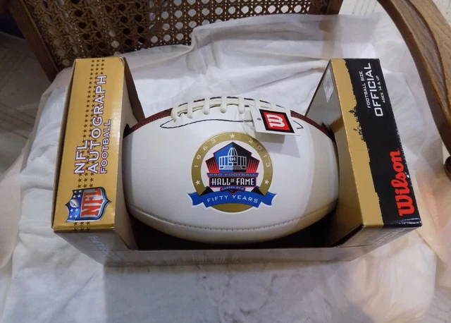 Official NFL Wilson Autograph Ball "The Duke" PRO FOOTBALL HALL OF FAME 50 YEARS