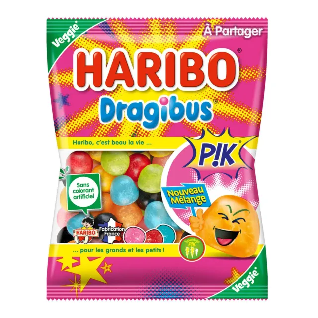 LOT DE 2 - HARIBO - Bonbons Dragibus Pik - paquet de 220 g EUR 32