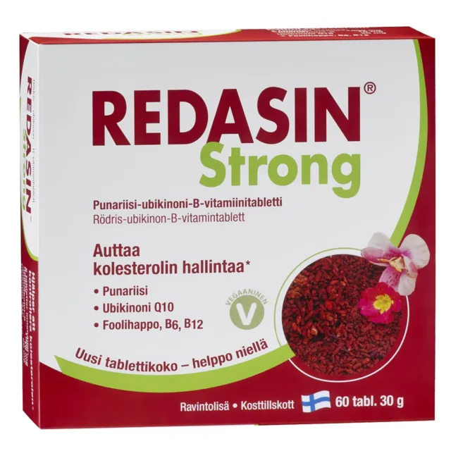 REDASIN Monacolin K for cholesterol with coenzyme Q10, 60 tablets